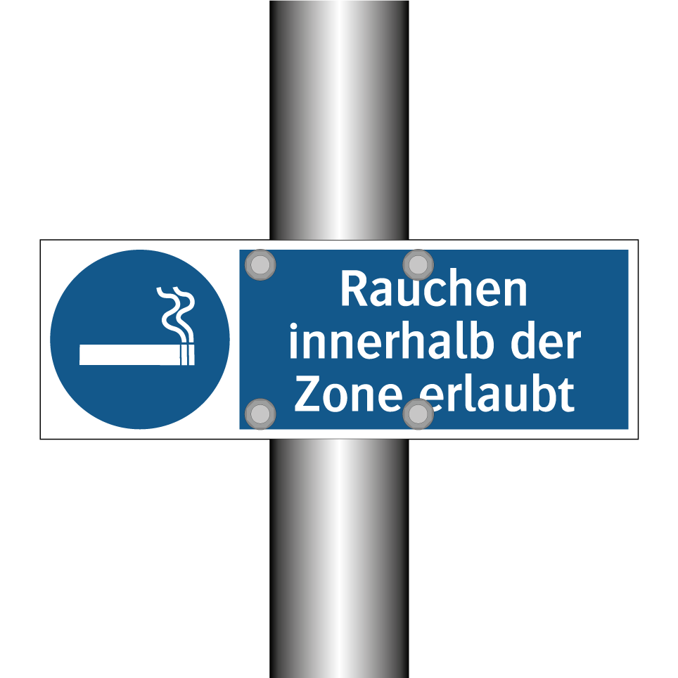 Rauchen innerhalb der Zone erlaubt