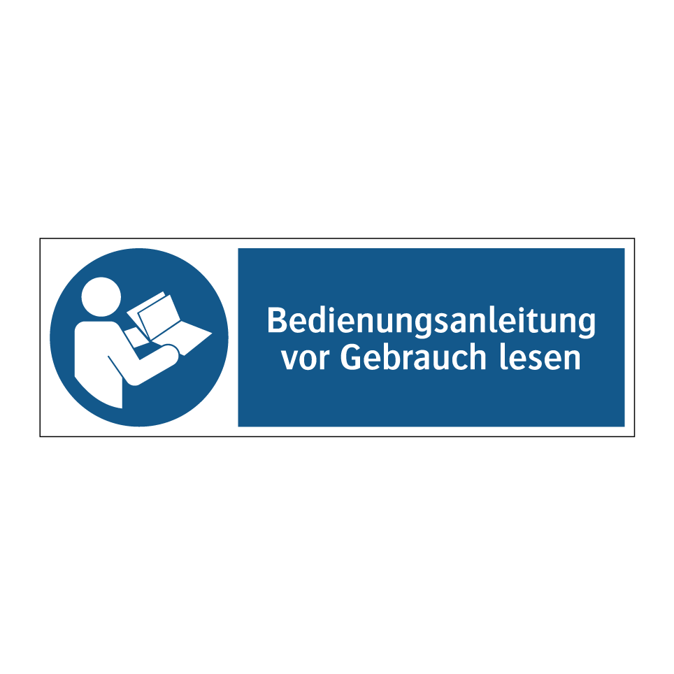 Bedienungsanleitung vor Gebrauch lesen