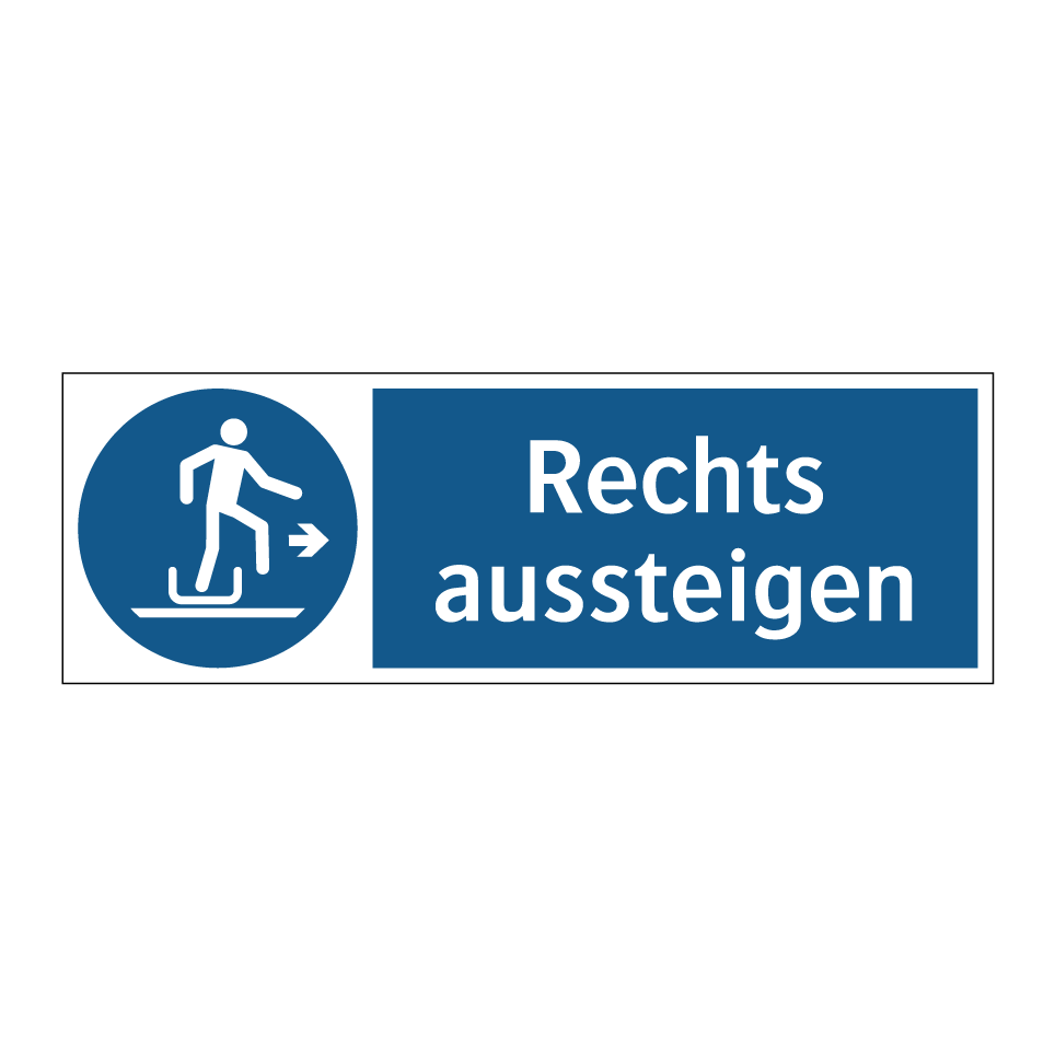 Rechts aussteigen