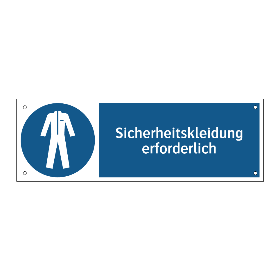 Sicherheitskleidung erforderlich