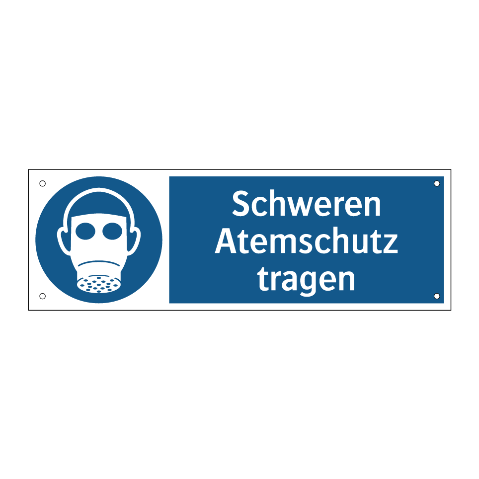 Schweren Atemschutz tragen