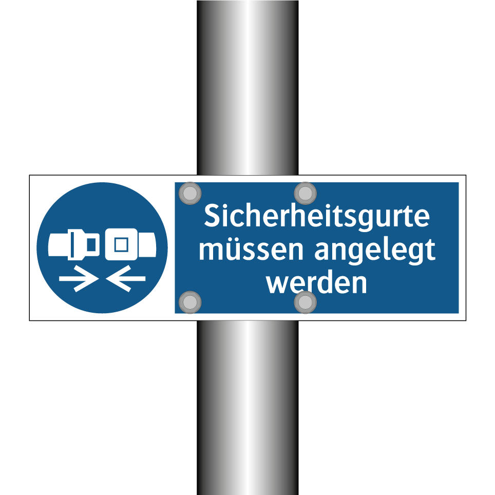 Sicherheitsgurte müssen angelegt werden