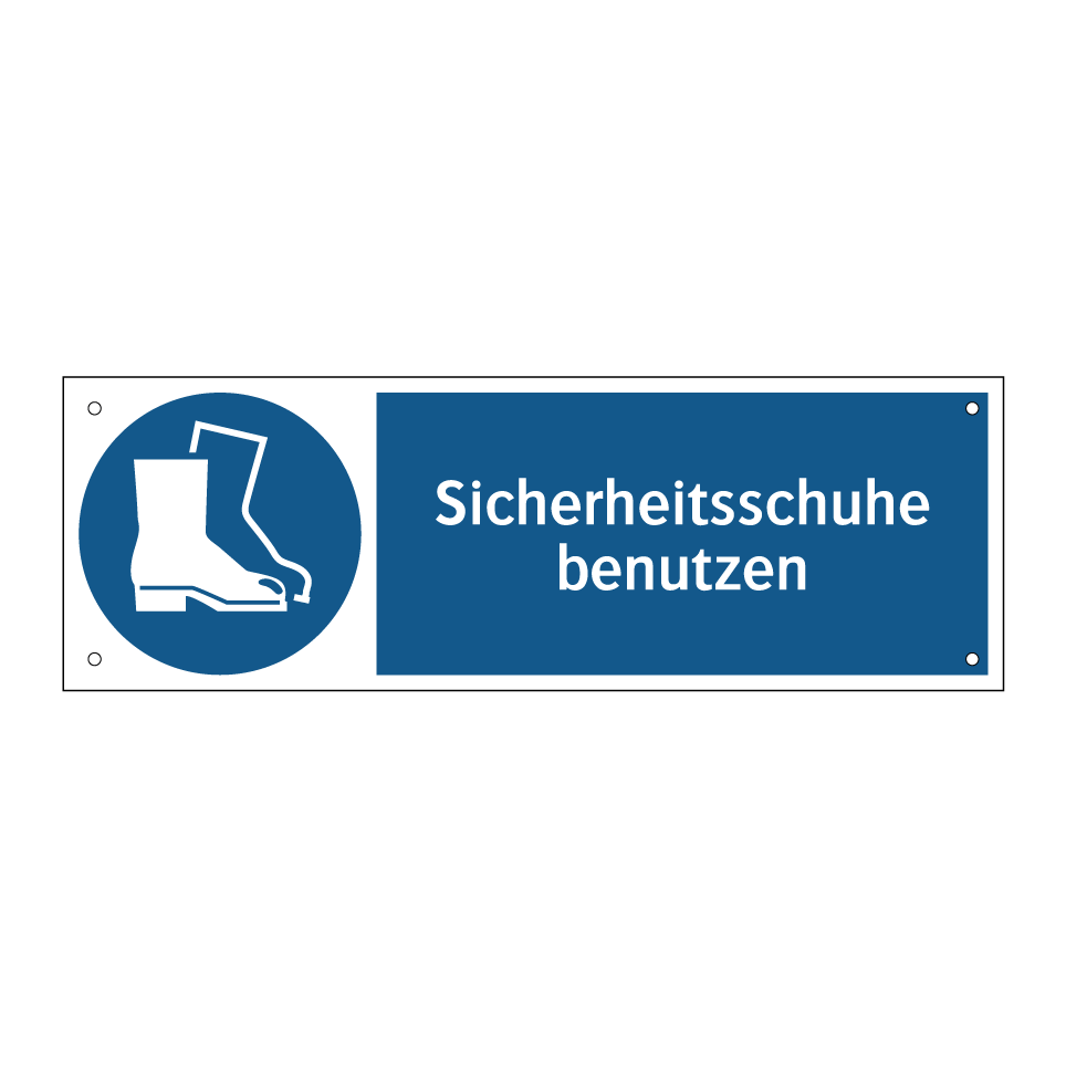 Sicherheitsschuhe benutzen