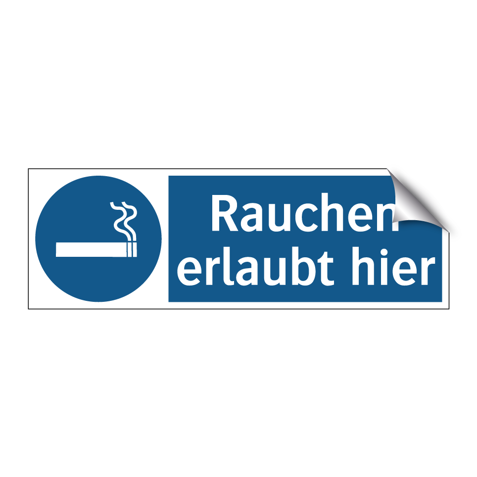 Rauchen erlaubt hier