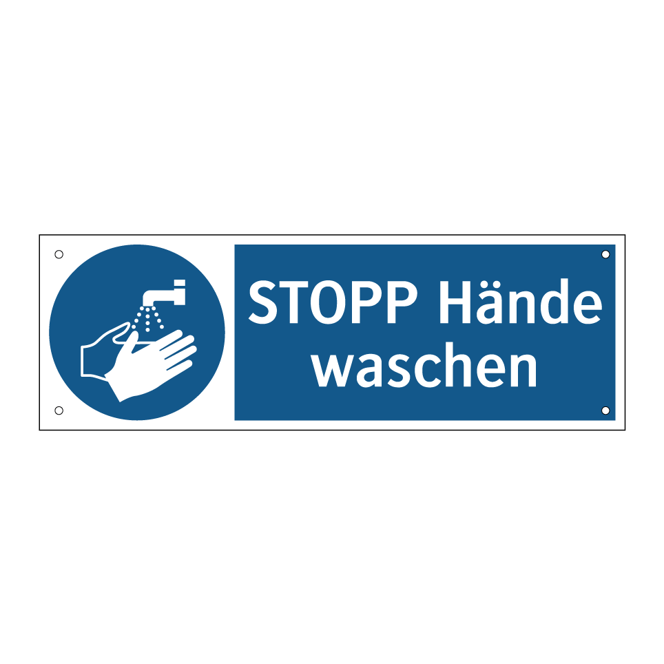 STOPP Hände waschen