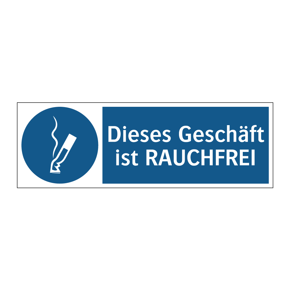 Dieses Geschäft ist RAUCHFREI