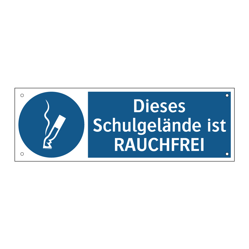 Dieses Schulgelände ist RAUCHFREI