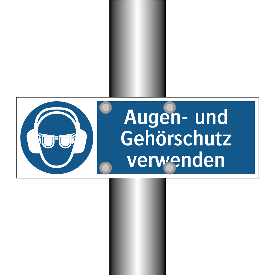 Augen- und Gehörschutz verwenden