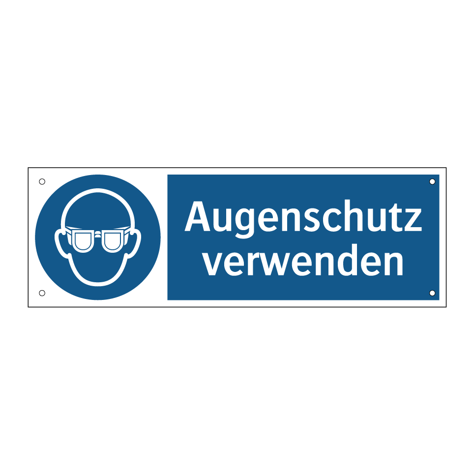 Augenschutz verwenden