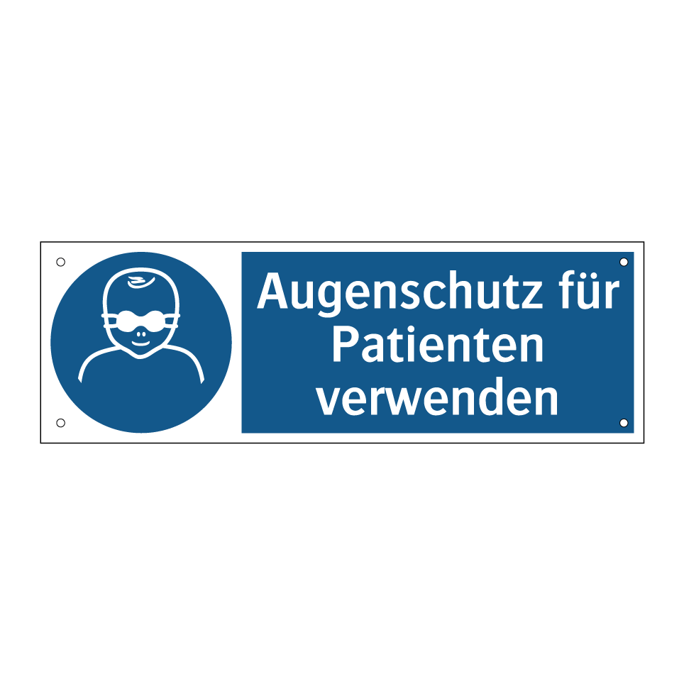 Augenschutz für Patienten verwenden