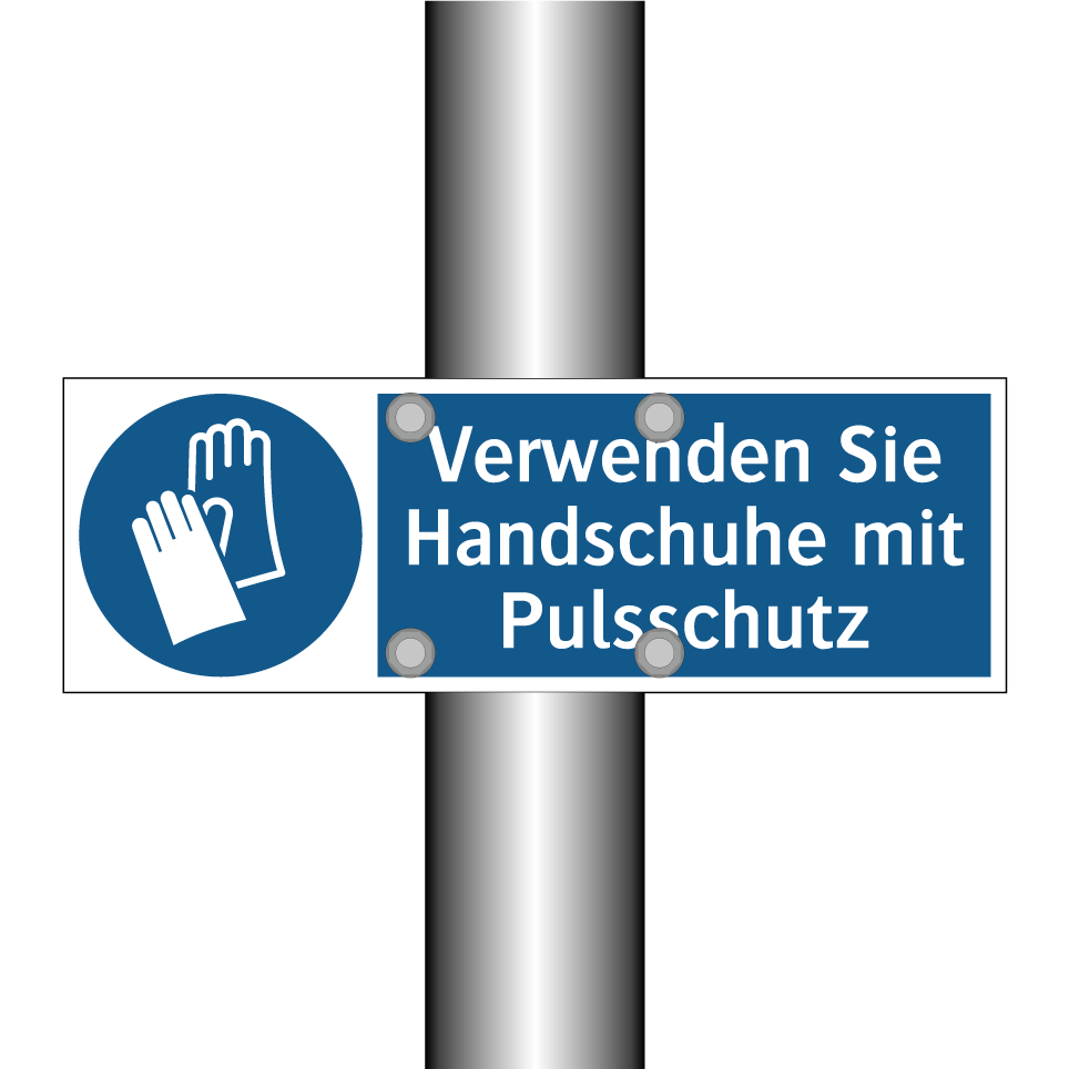 Verwenden Sie Handschuhe mit Pulsschutz