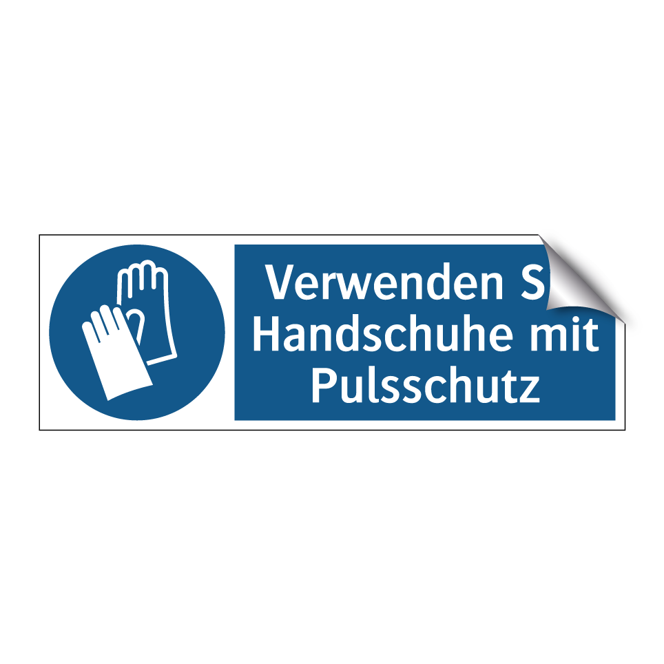 Verwenden Sie Handschuhe mit Pulsschutz