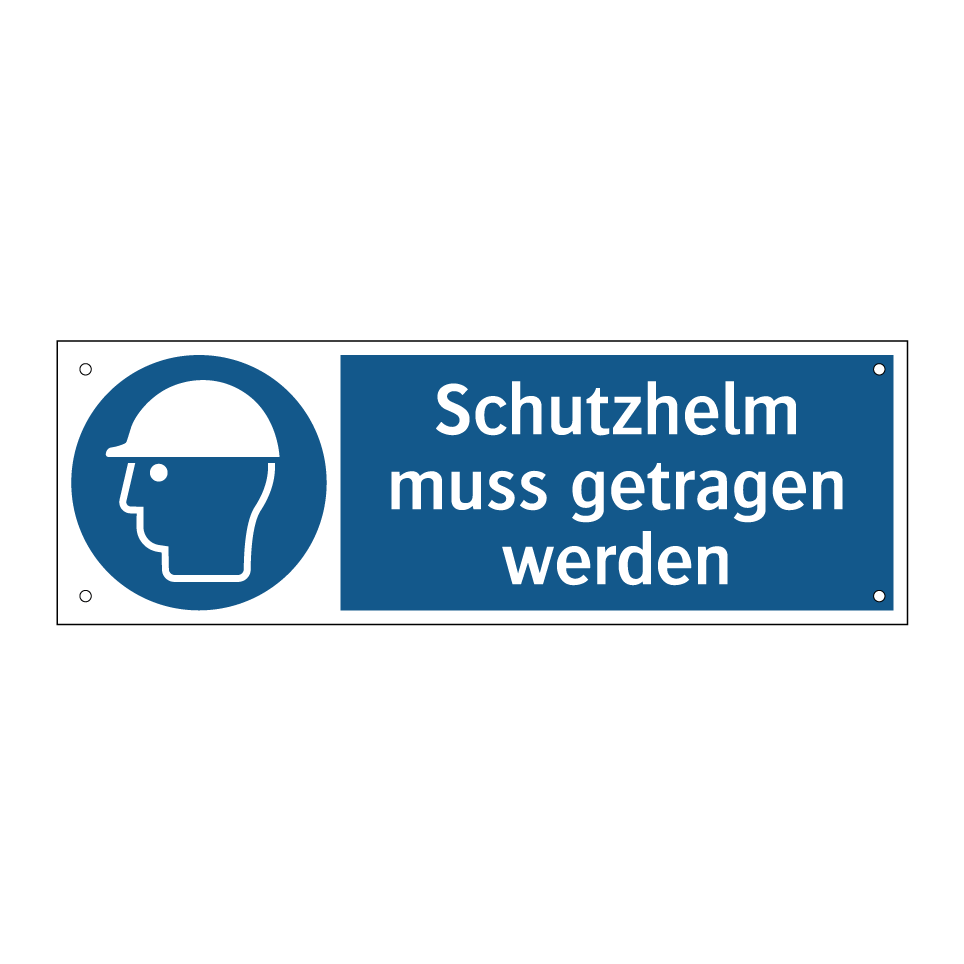Schutzhelm muss getragen werden