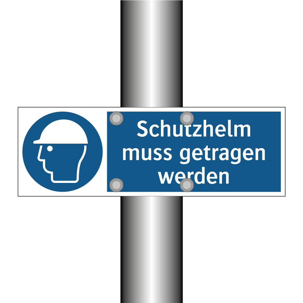 Schutzhelm muss getragen werden