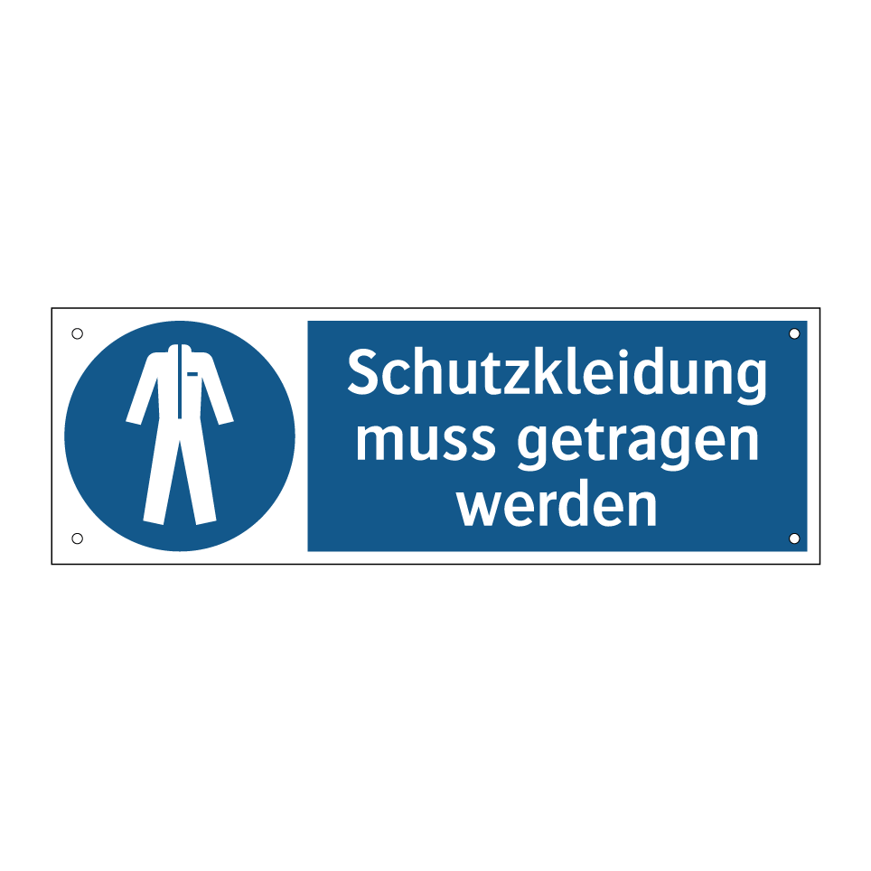Schutzkleidung muss getragen werden