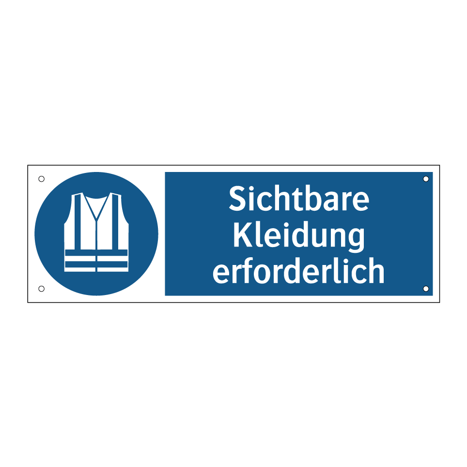 Sichtbare Kleidung erforderlich