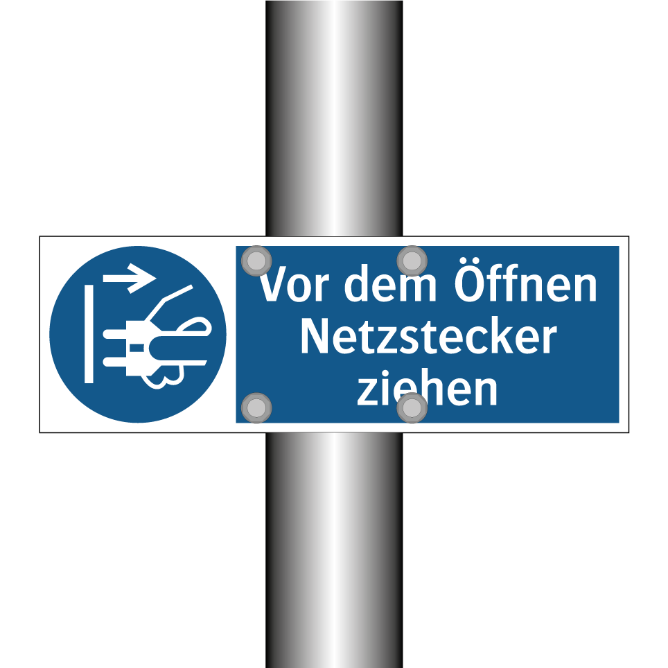 Vor dem Öffnen Netzstecker ziehen