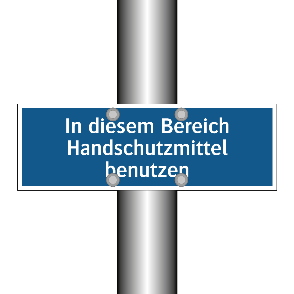 In diesem Bereich Handschutzmittel benutzen