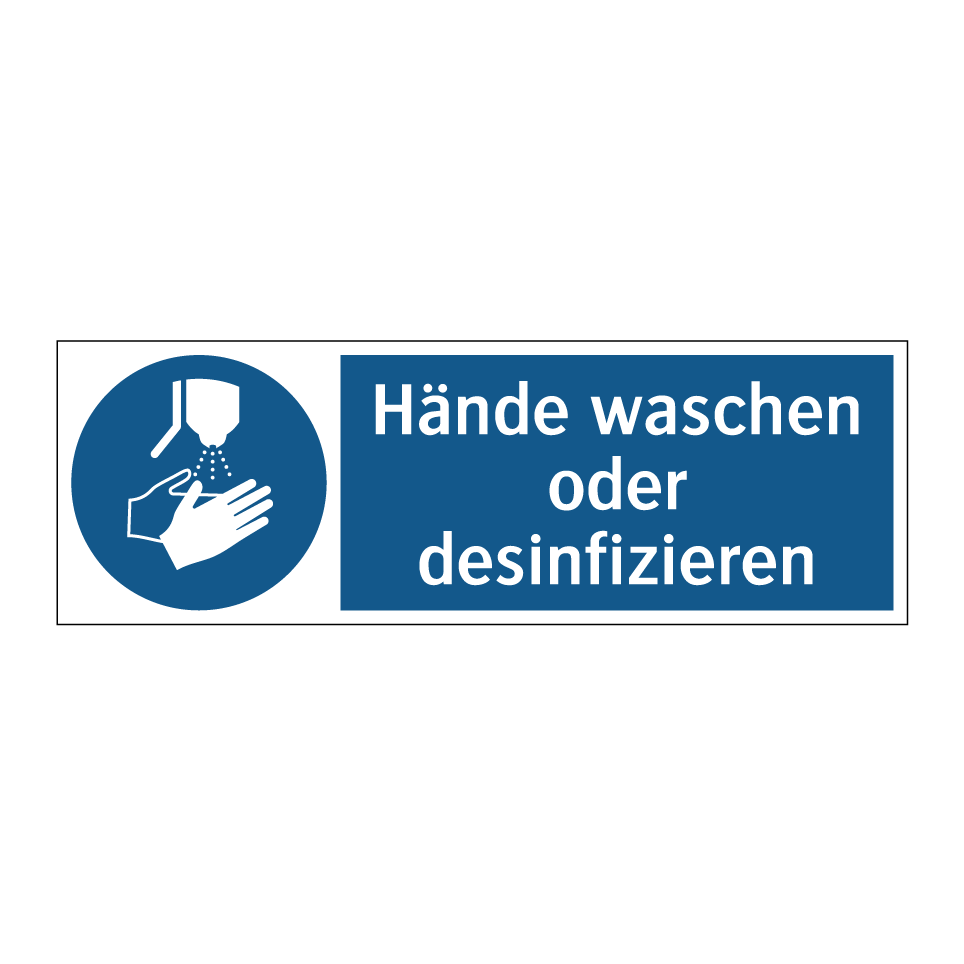 Hände waschen oder desinfizieren