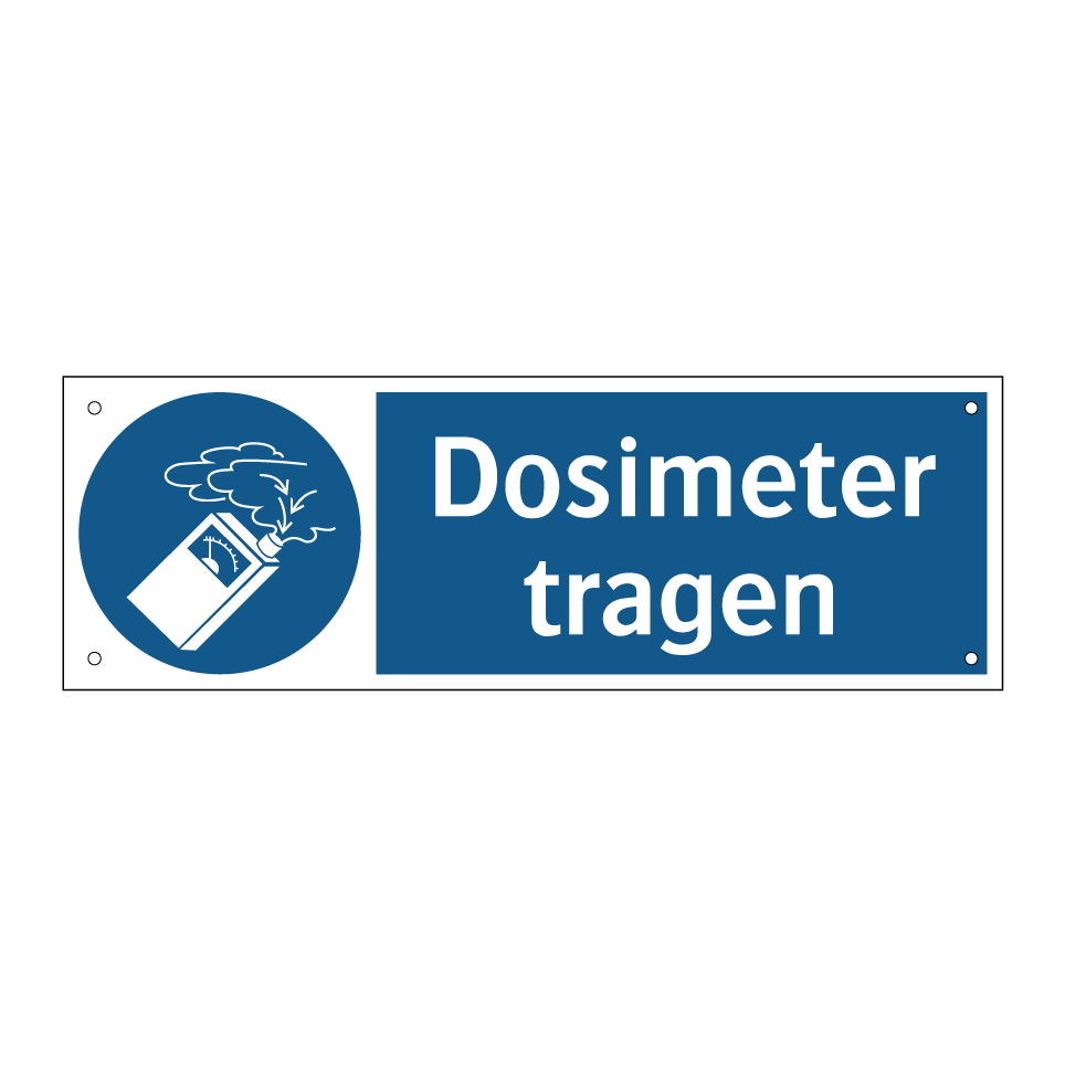 Dosimeter tragen
