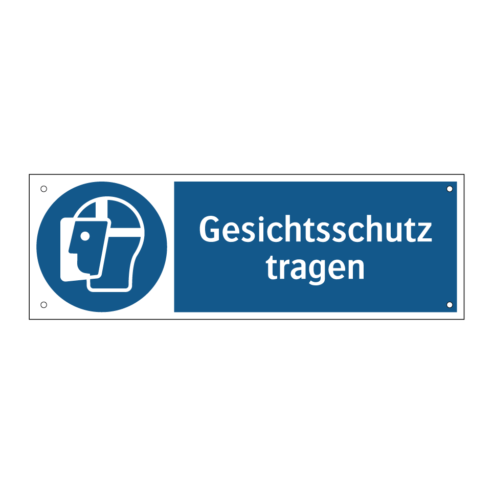 Gesichtsschutz tragen