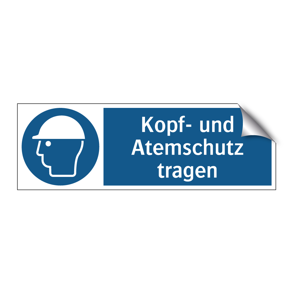 Kopf- und Atemschutz tragen
