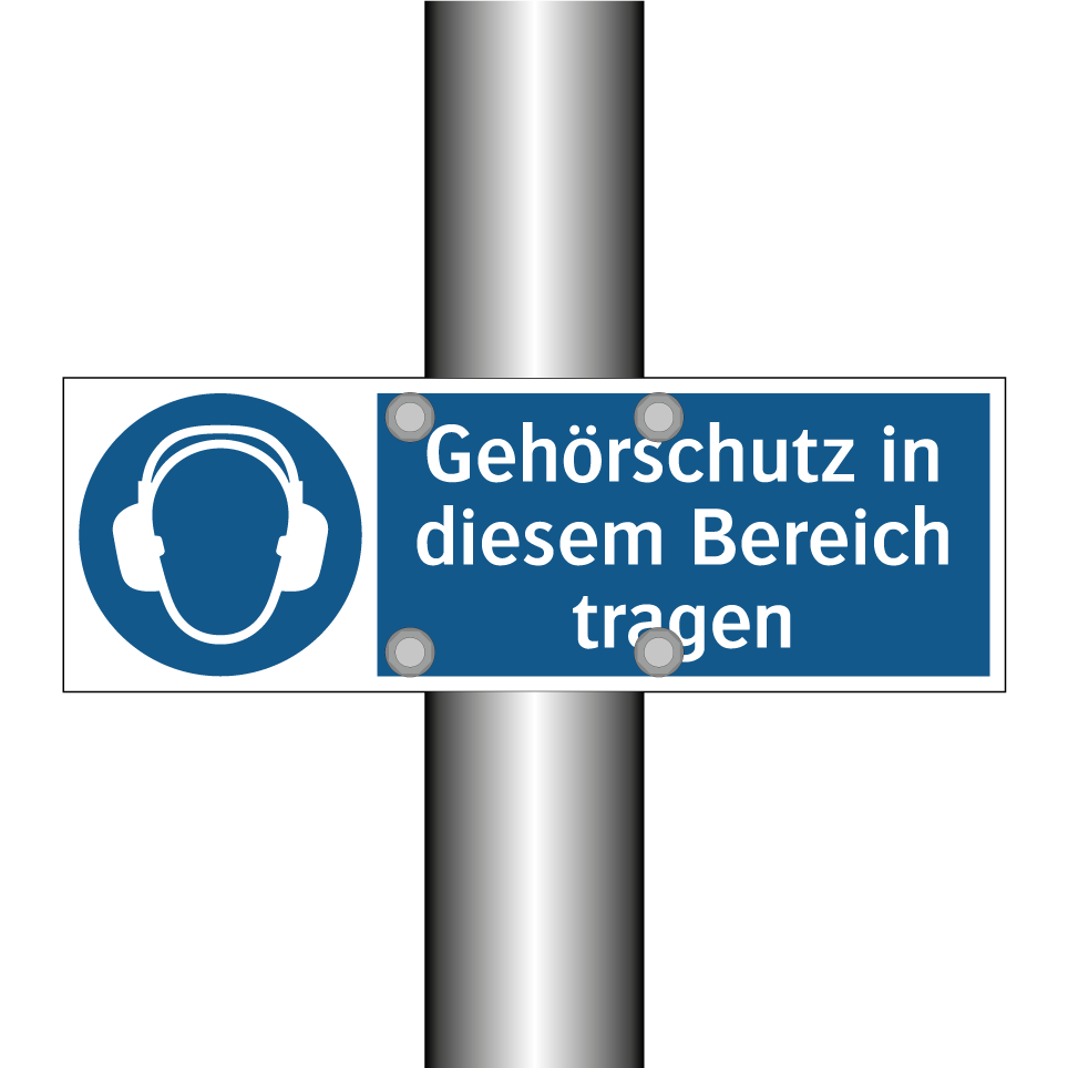 Gehörschutz in diesem Bereich tragen