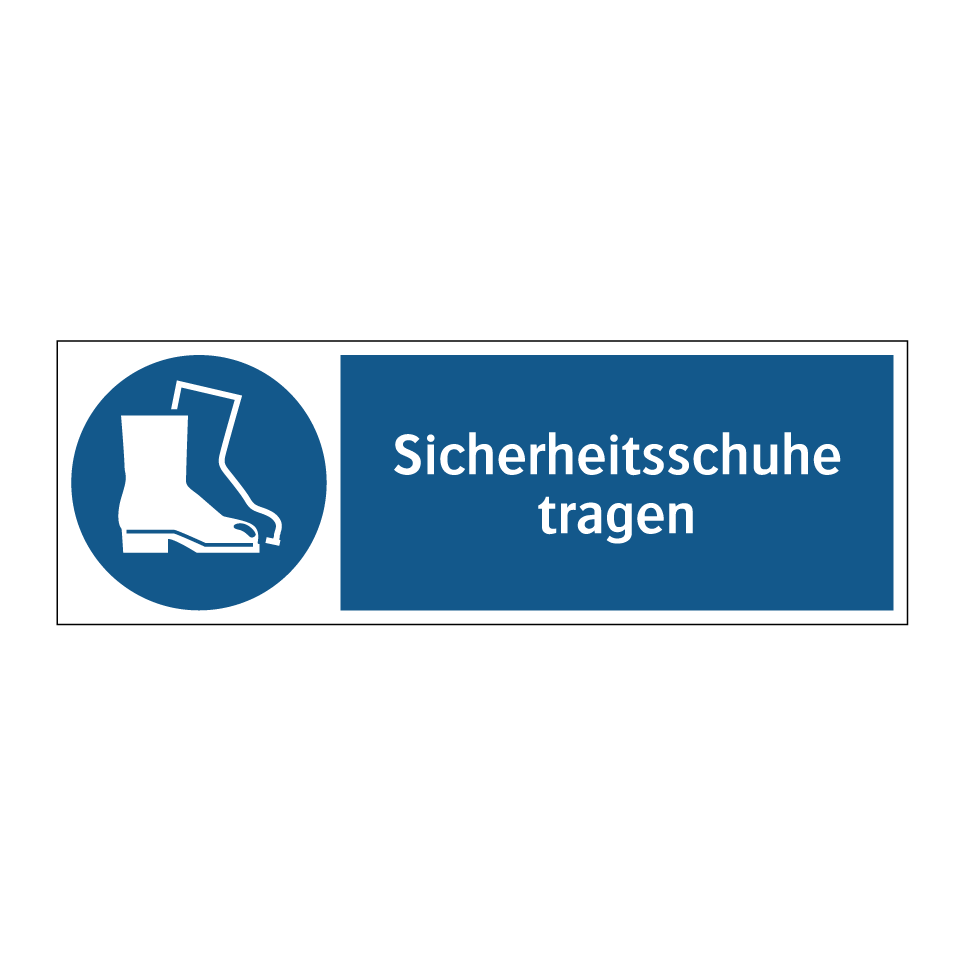 Sicherheitsschuhe tragen