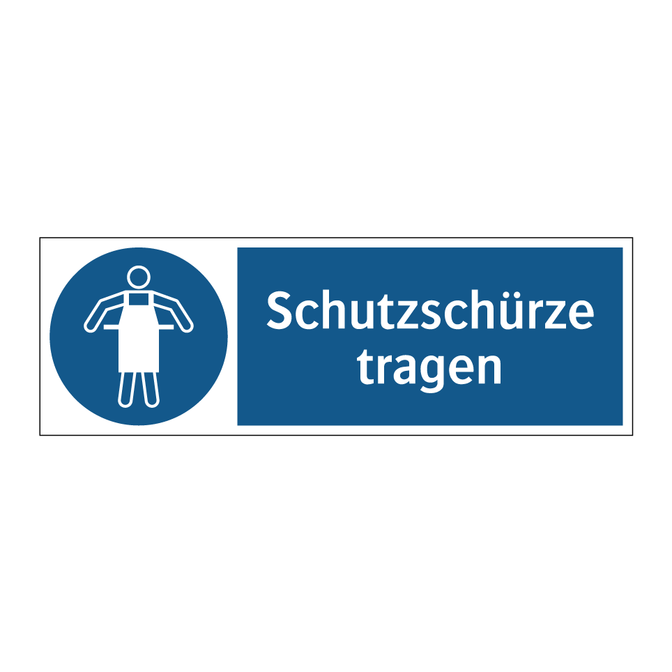 Schutzschürze tragen