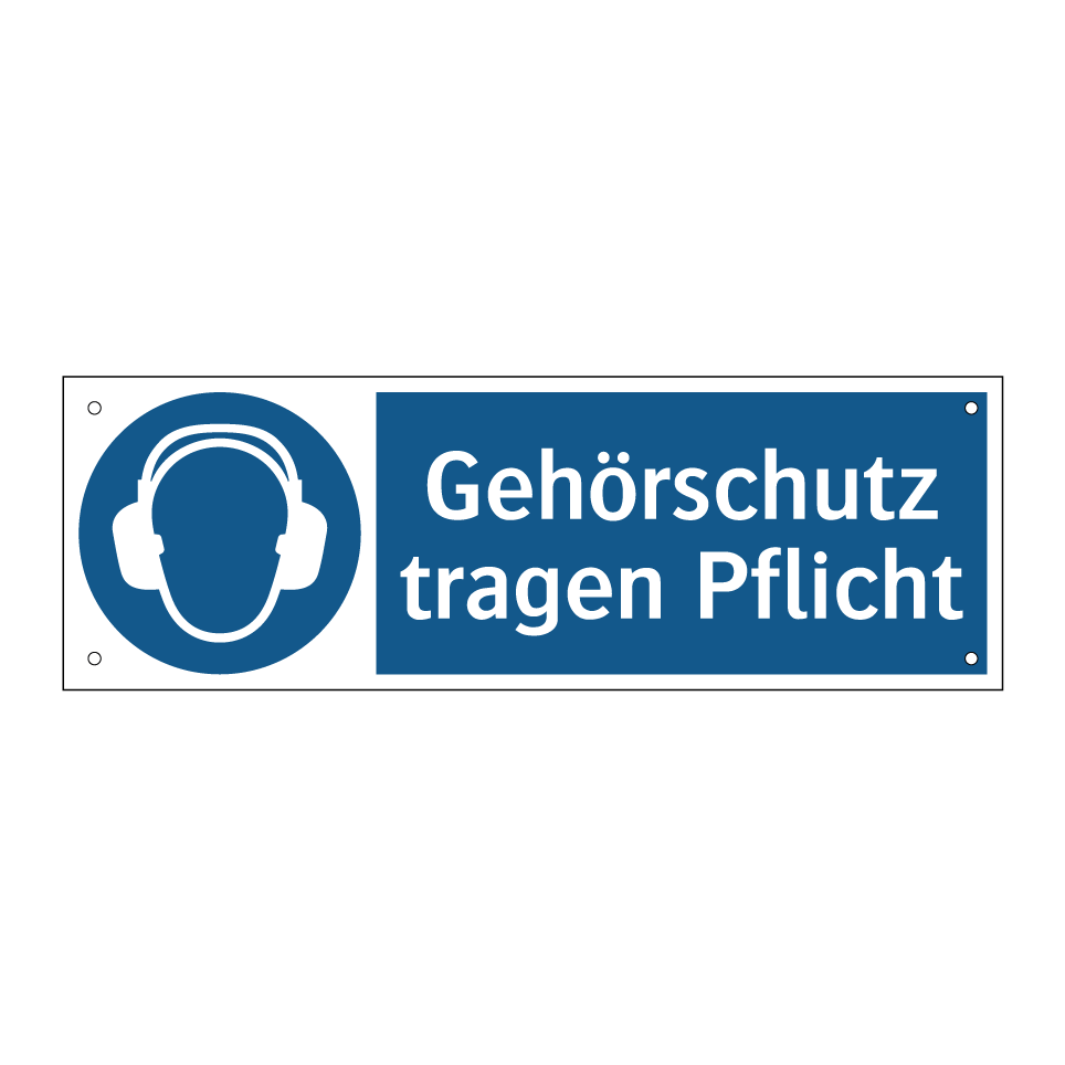 Gehörschutz tragen Pflicht