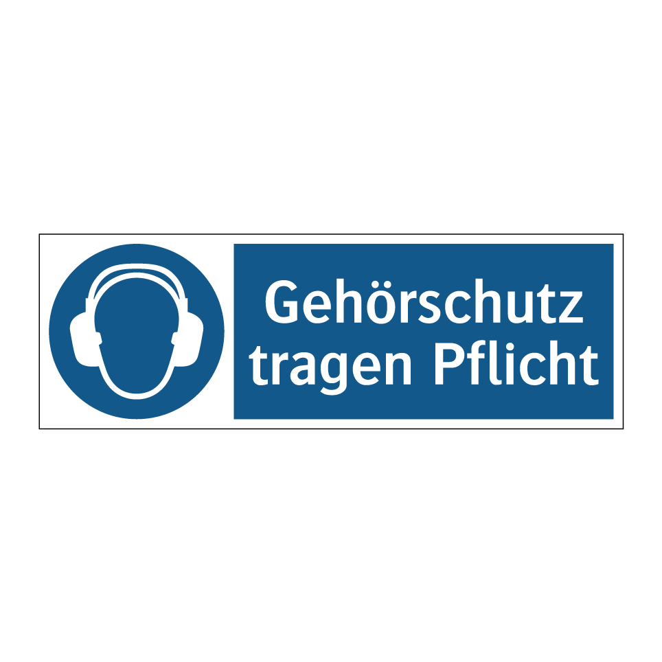 Gehörschutz tragen Pflicht