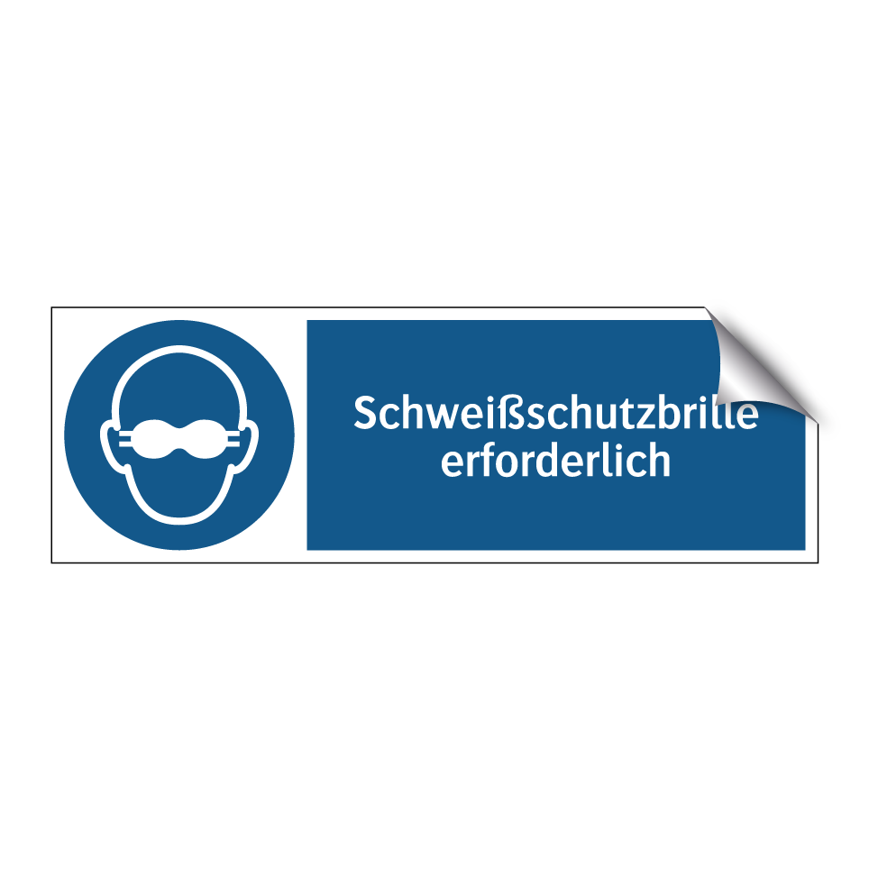 Schweißschutzbrille erforderlich