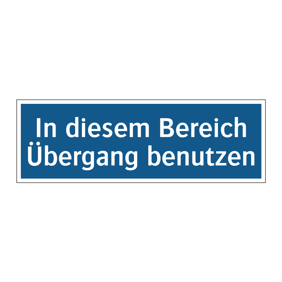 In diesem Bereich Übergang benutzen
