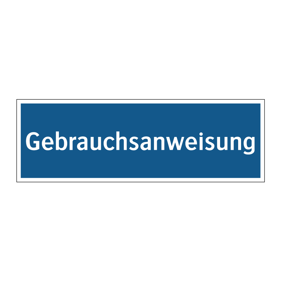 Gebrauchsanweisung