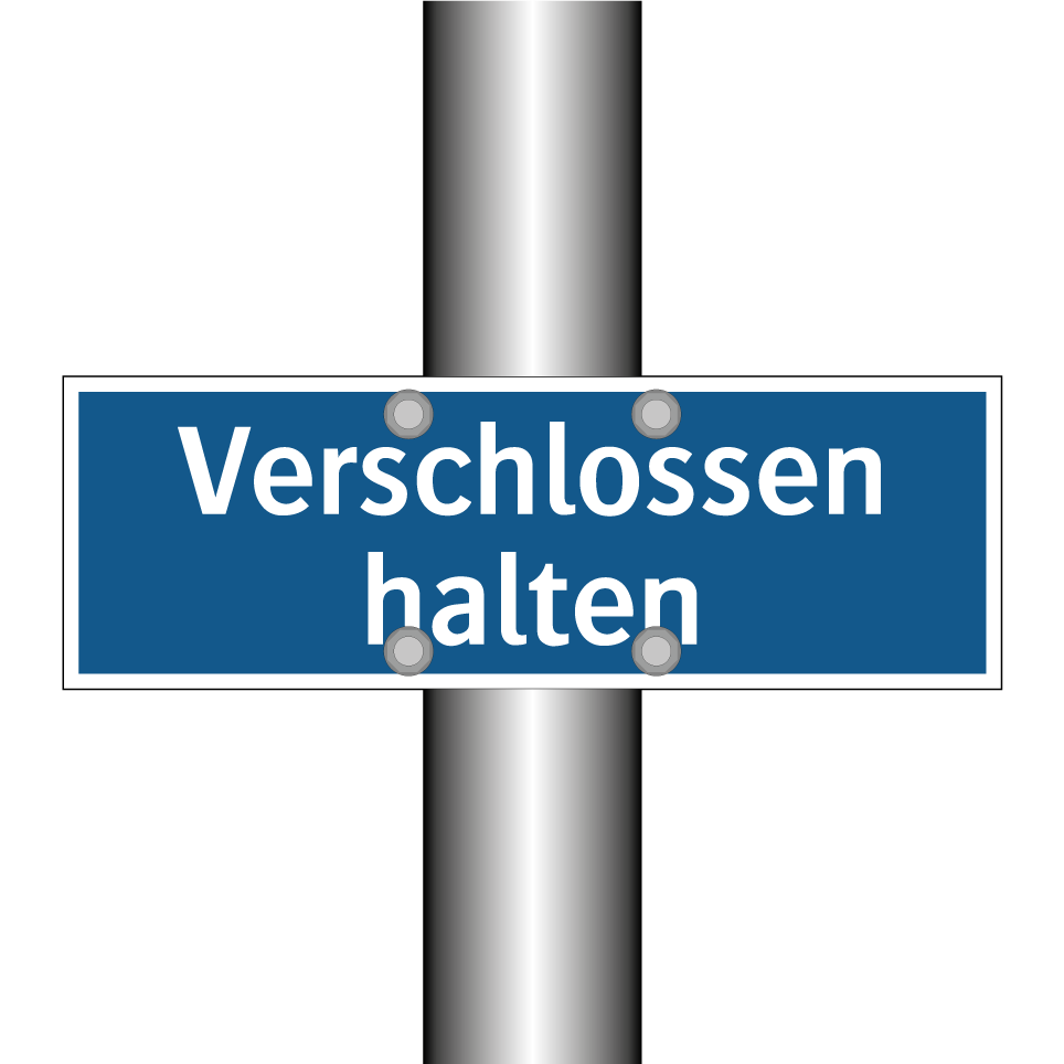 Verschlossen halten