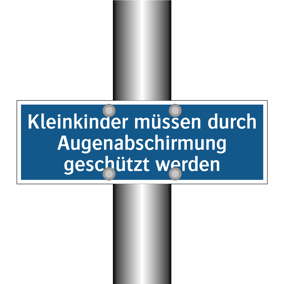 Kleinkinder müssen durch Augenabschirmung geschützt werden