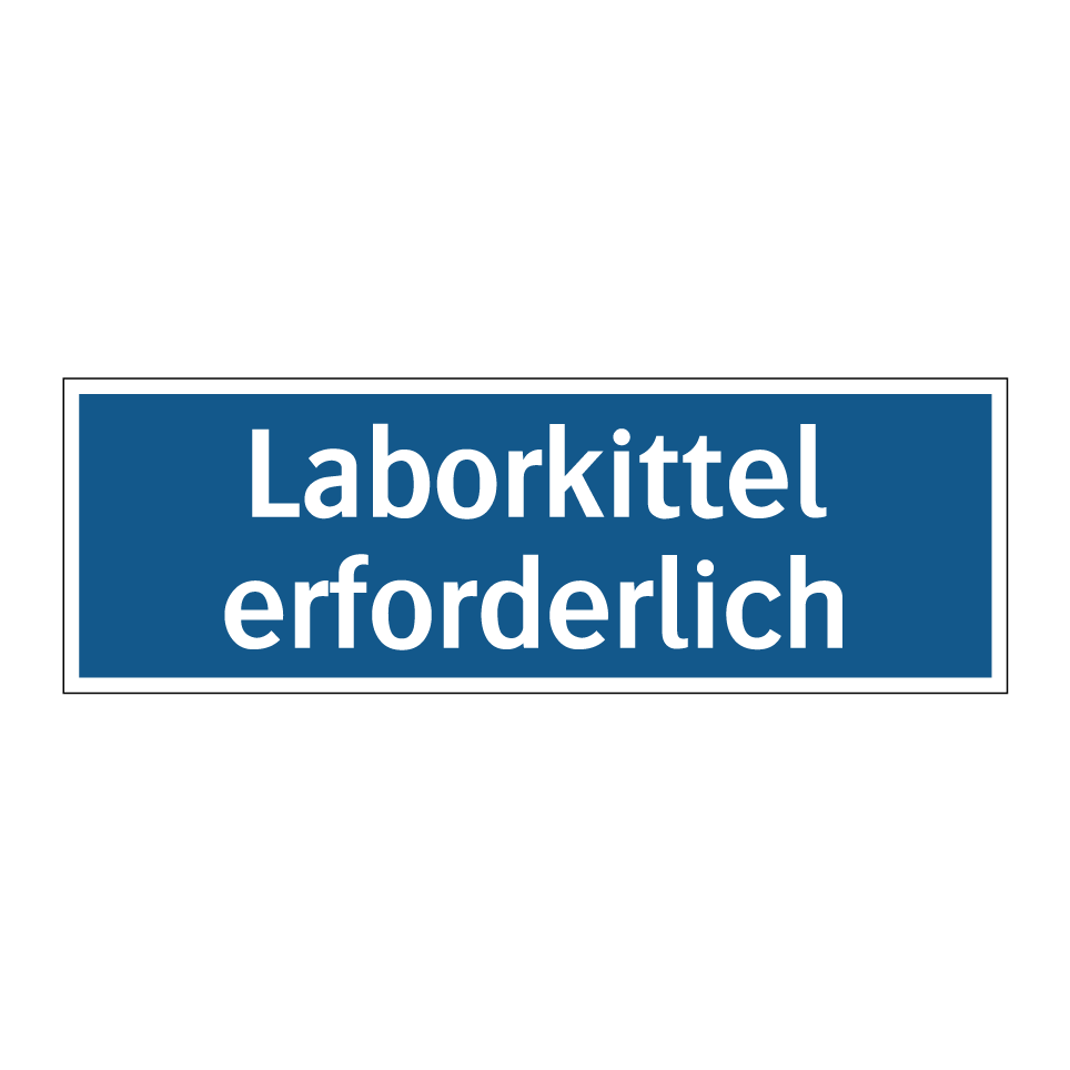 Laborkittel erforderlich