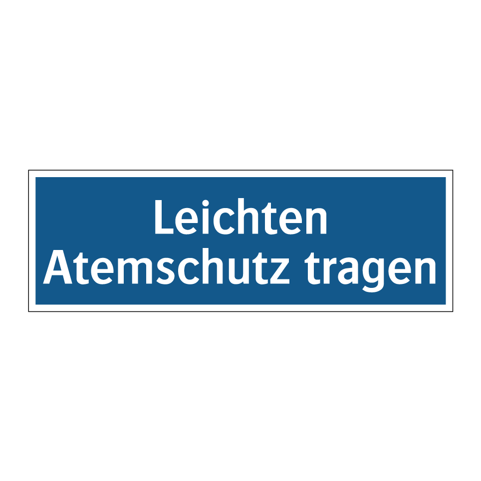 Leichten Atemschutz tragen