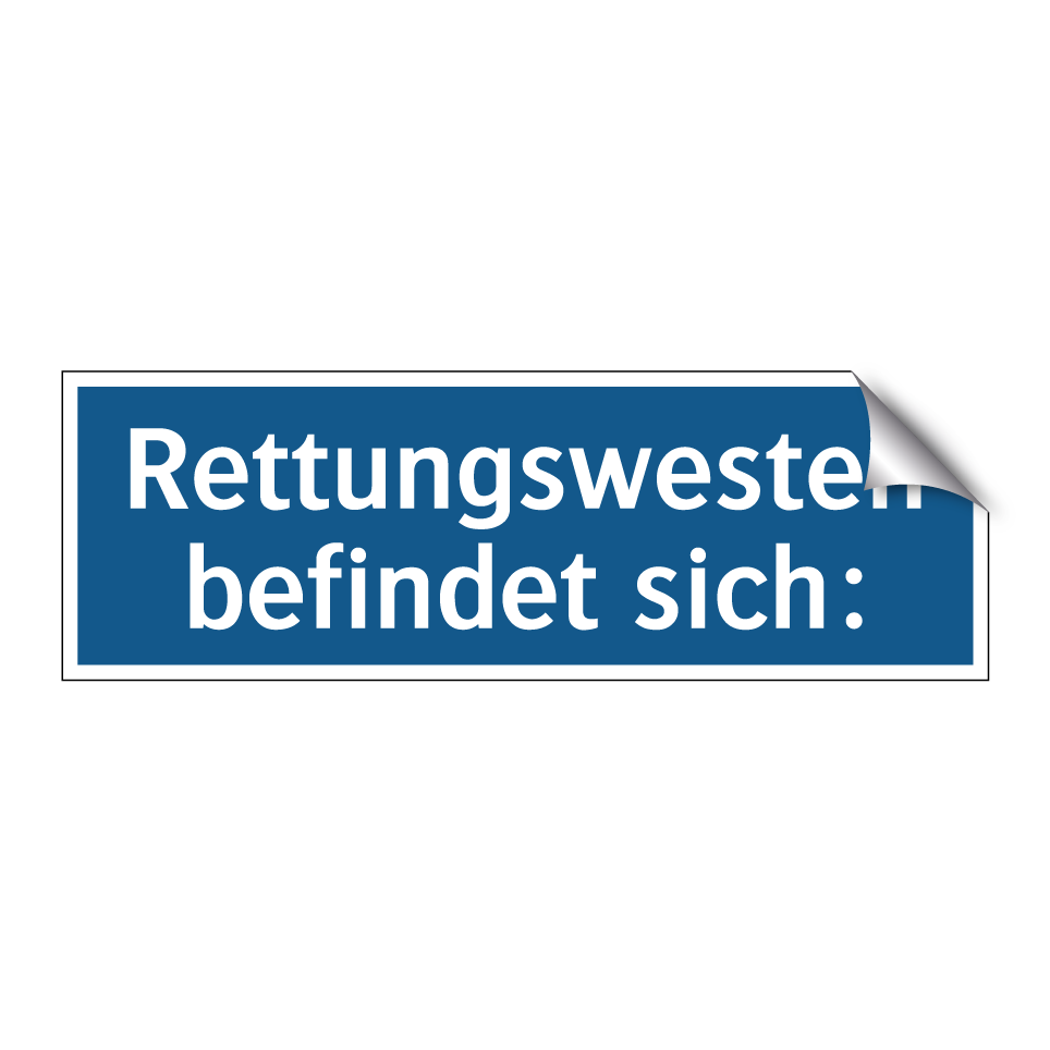 Rettungswesten befindet sich: