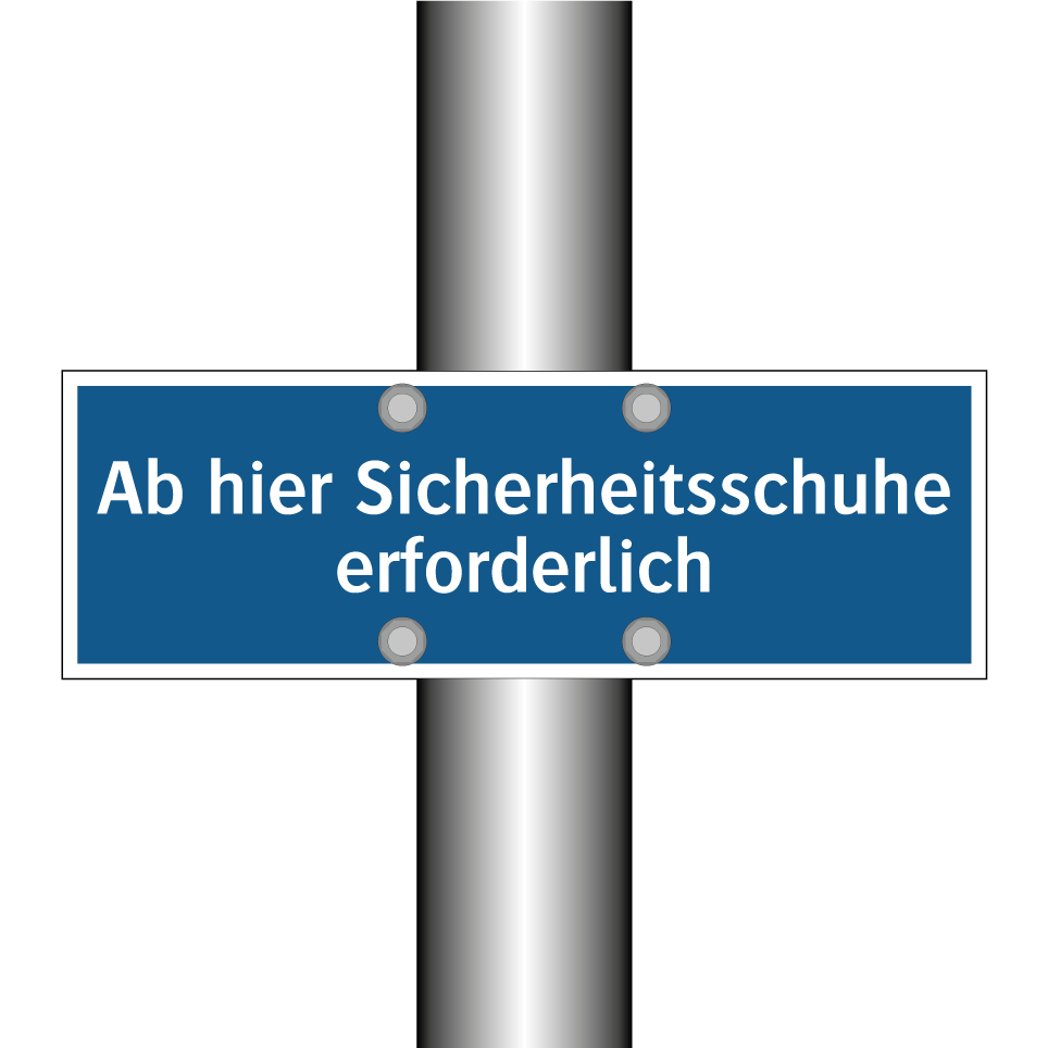 Ab hier Sicherheitsschuhe erforderlich