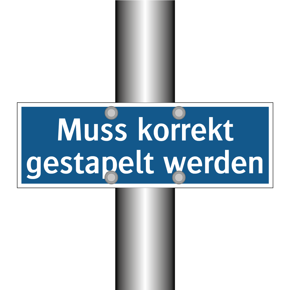 Muss korrekt gestapelt werden