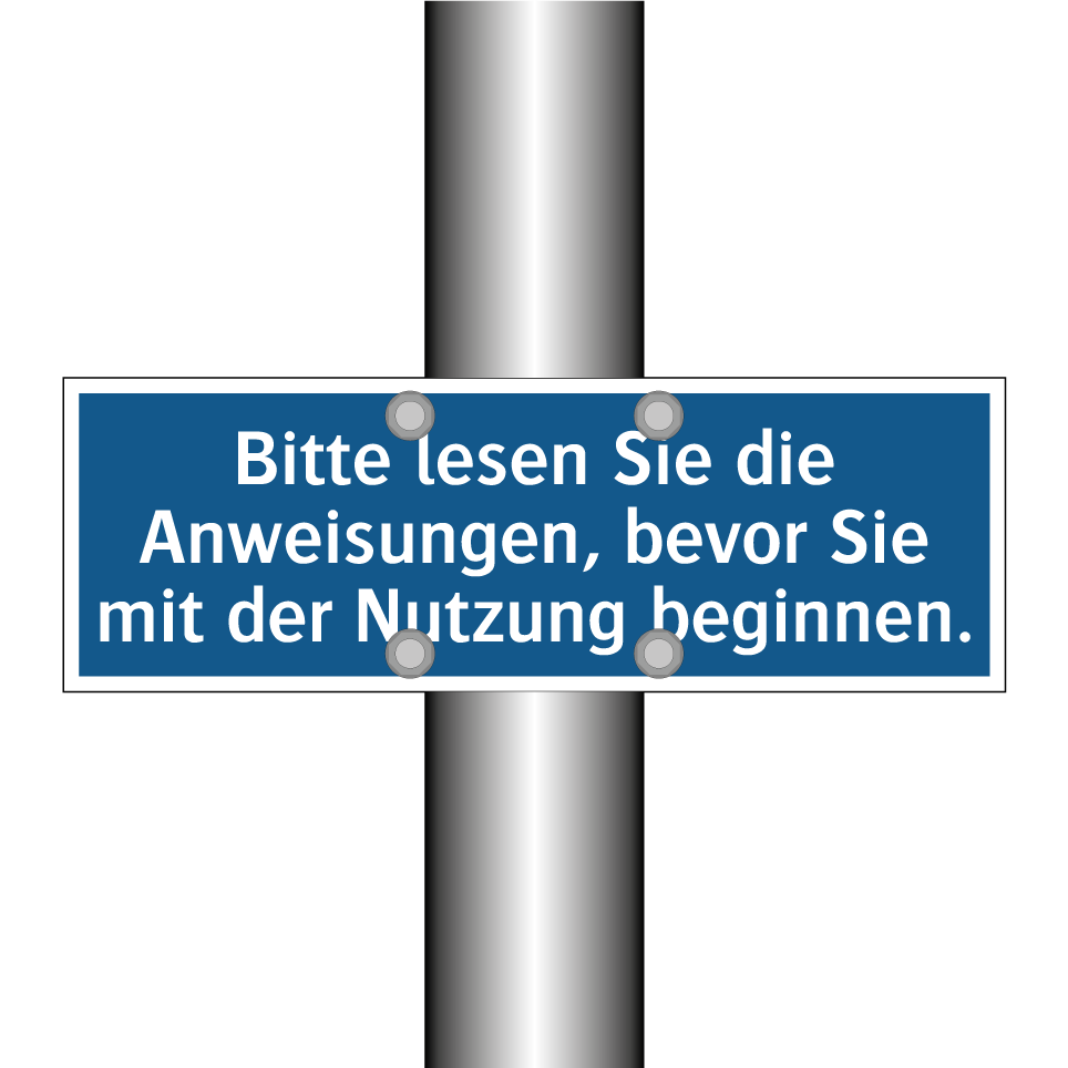 Bitte lesen Sie die Anweisungen, bevor Sie mit der Nutzung beginnen.