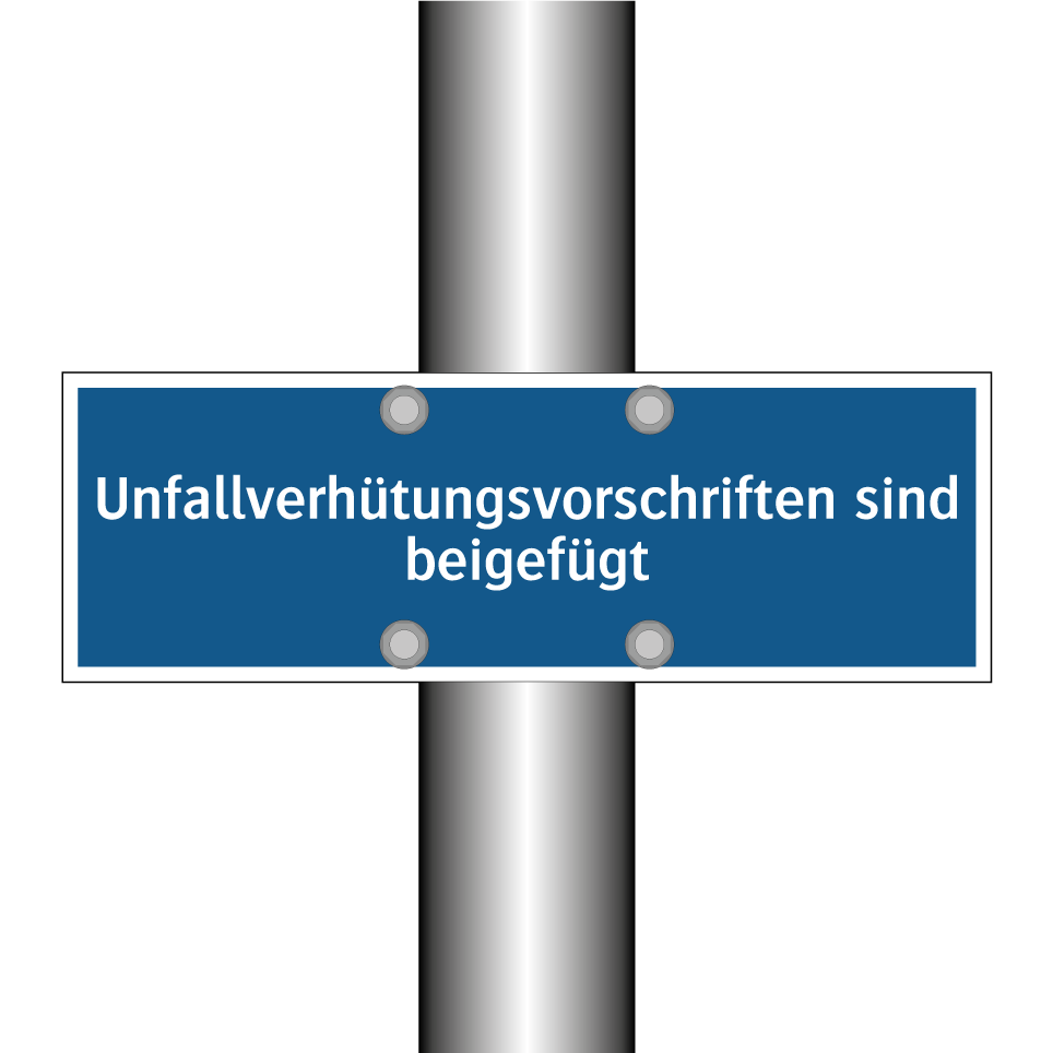 Unfallverhütungsvorschriften sind beigefügt