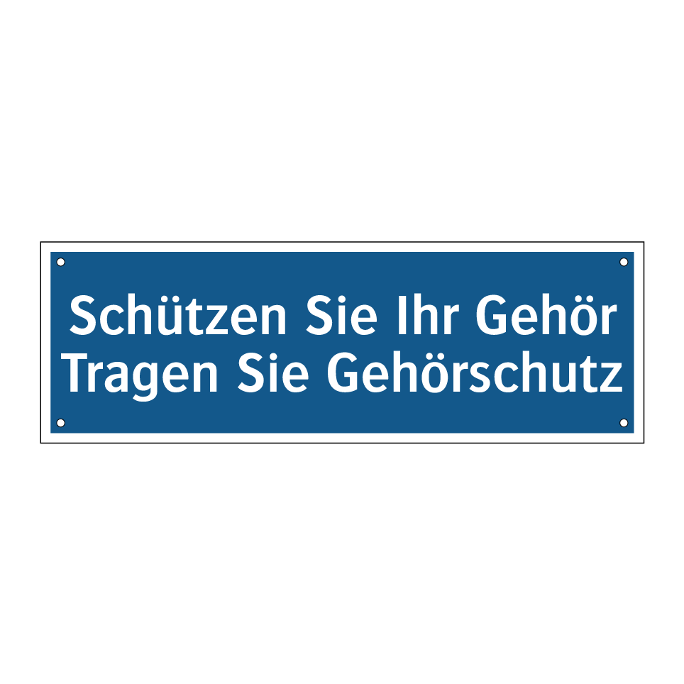 Schützen Sie Ihr Gehör Tragen Sie Gehörschutz