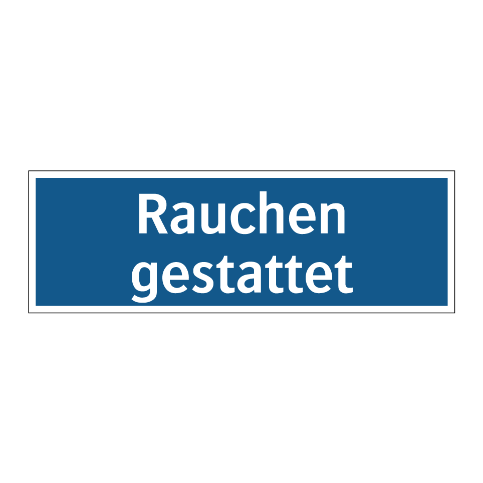 Rauchen gestattet