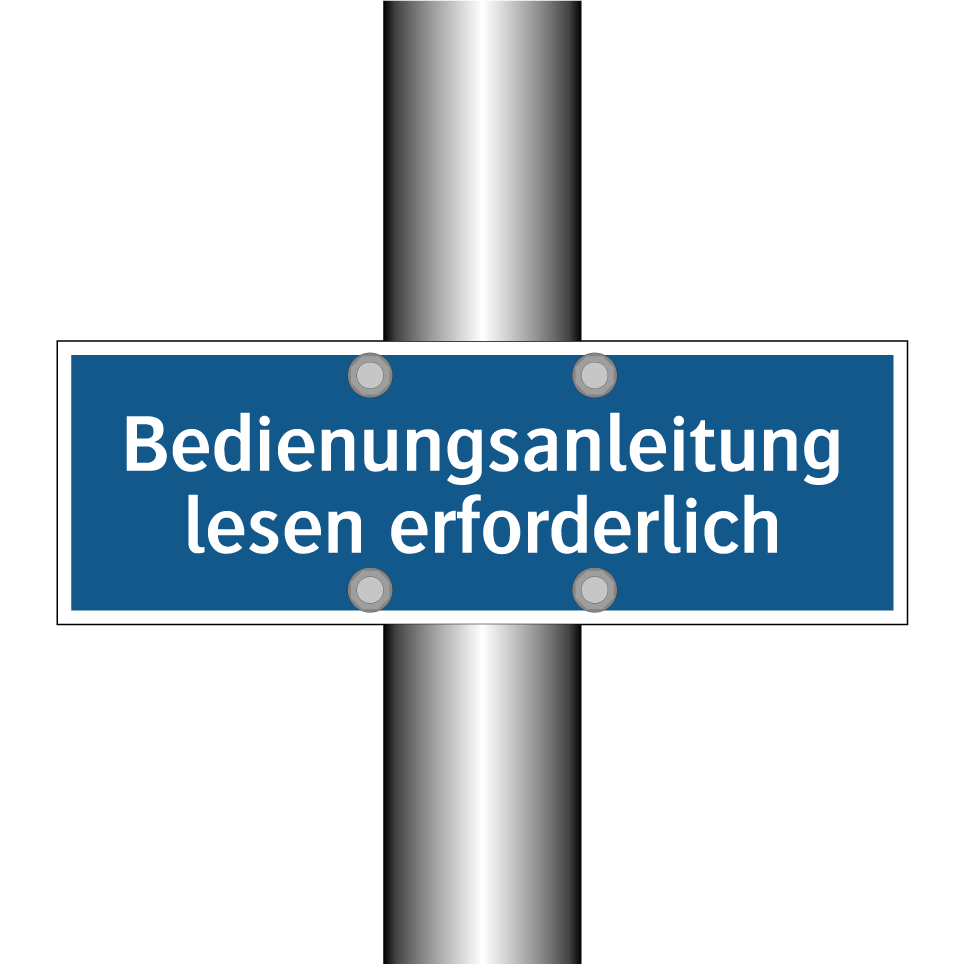 Bedienungsanleitung lesen erforderlich