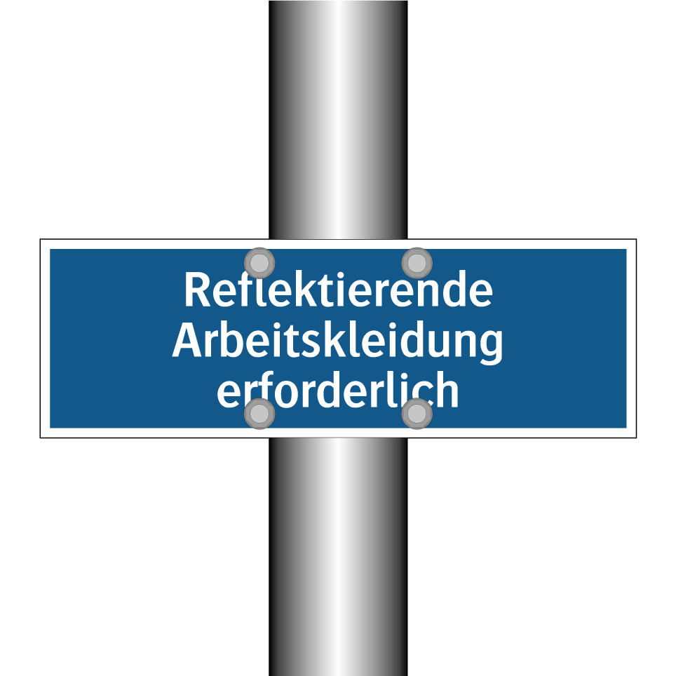 Reflektierende Arbeitskleidung erforderlich