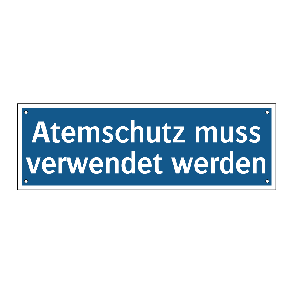 Atemschutz muss verwendet werden