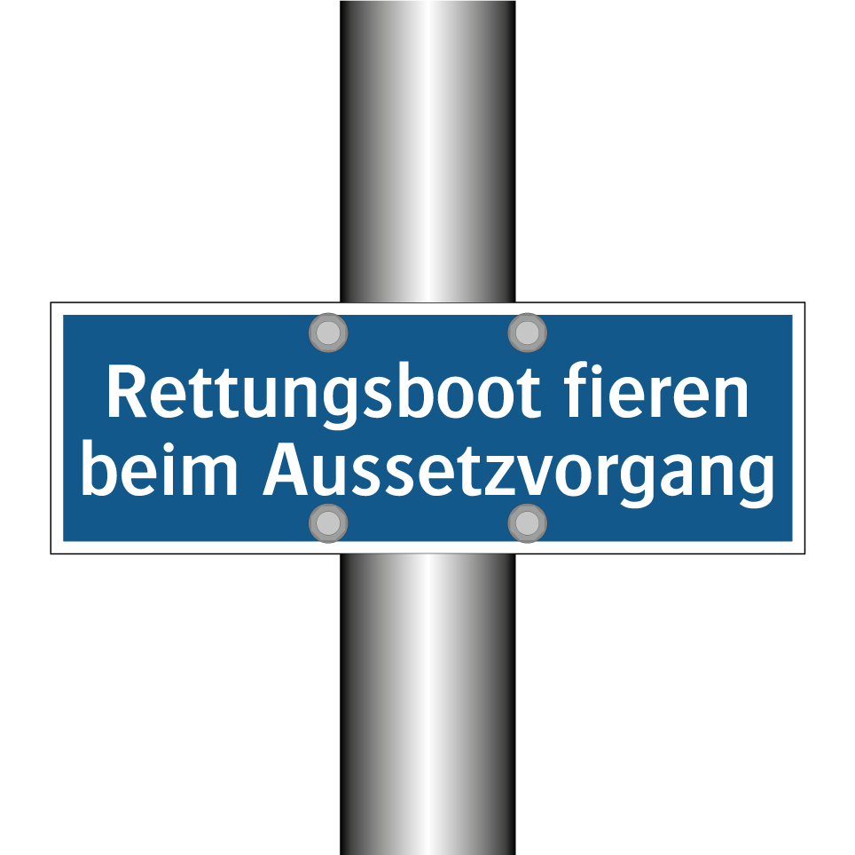 Rettungsboot fieren beim Aussetzvorgang
