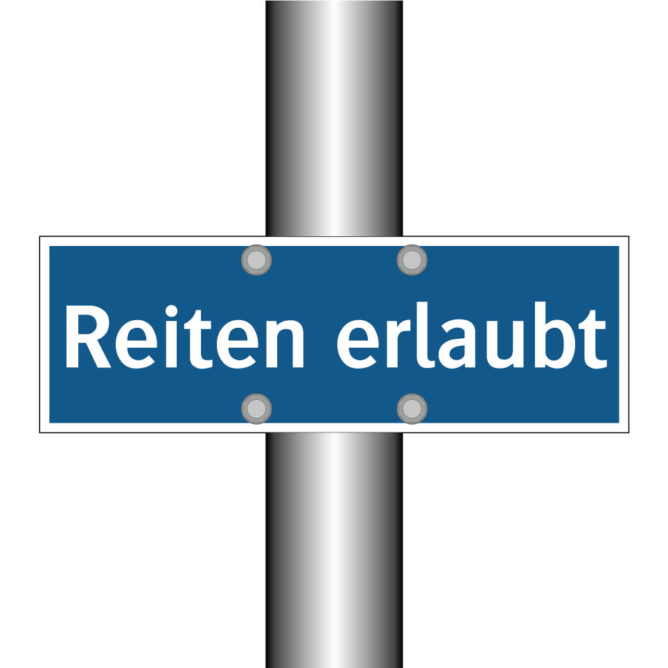 Reiten erlaubt